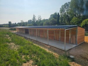 Boxes en bois Douglas avec avancée de 3m